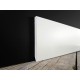 Battiscopa di 13 cm bianco ral 9010 spessore mm 13 bordo quadro moderno.
