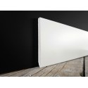 Battiscopa legno bordo quadro alto 13 cm moderno bianco spessore 13 mm bordo liscio