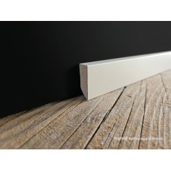 Battiscopa 3 cm ral 9010 economico ma di qualità, pellicolato + verniciatura ral e spessore mm 10.
