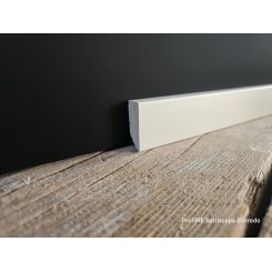 Battiscopa 3 cm ral 1013 economico ma di qualità, pellicolato + verniciatura ral e spessore mm 10.