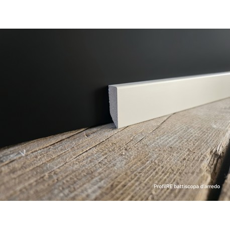 Battiscopa 3 cm ral 1013 economico ma di qualità, pellicolato + verniciatura ral e spessore mm 10.