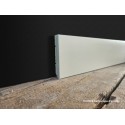 Battiscopa HDF anti umidità extra resistente bordo quadro altezza cm 7 spessore mm 12 verniciato ral 9010 slim