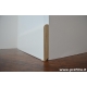 Battiscopa bianco ral 9010 in legno bordo tondo alto 75 mm spessore 10 mm